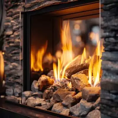 Gas Log Fireplace